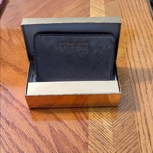 NIB Michael Kors Dark Brown Small Wallet